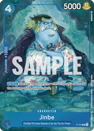 Jinbe (Event Pack Vol. 1) (P-030) - [One Piece Promotion Cards] Foil