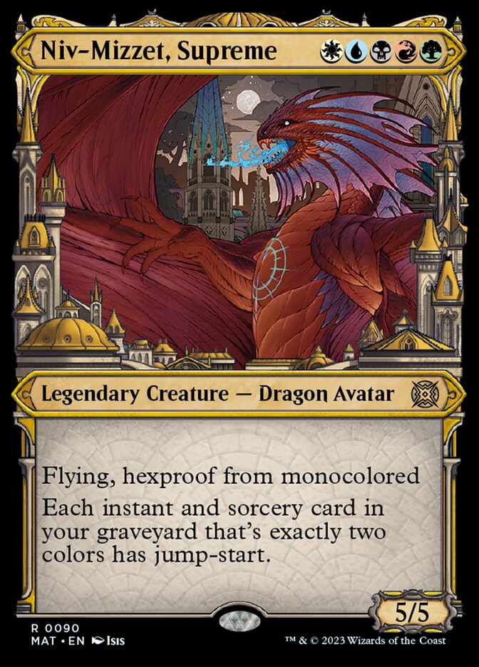 Niv-Mizzet, Supreme (Showcase) [March of the Machine: The Aftermath] Foil