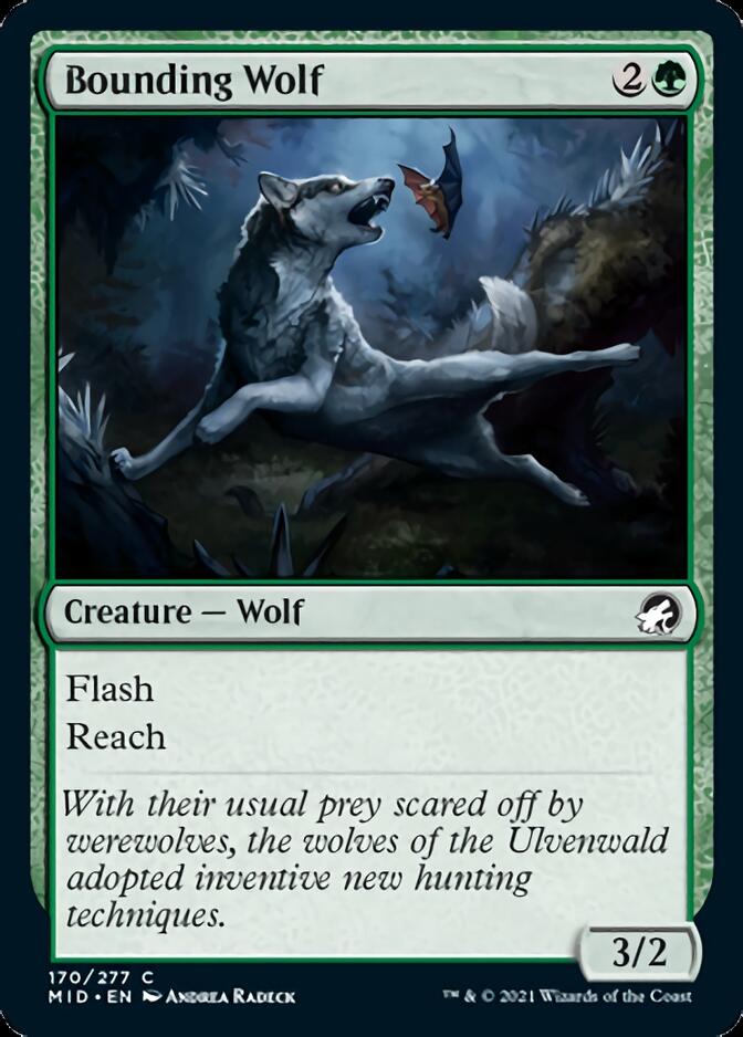 Bounding Wolf [Innistrad: Midnight Hunt] Foil