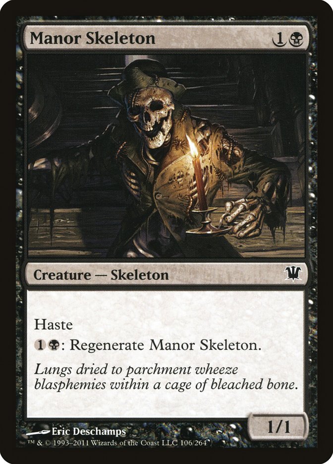Manor Skeleton [Innistrad] Foil