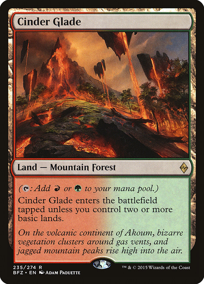 Cinder Glade [Battle for Zendikar] Foil
