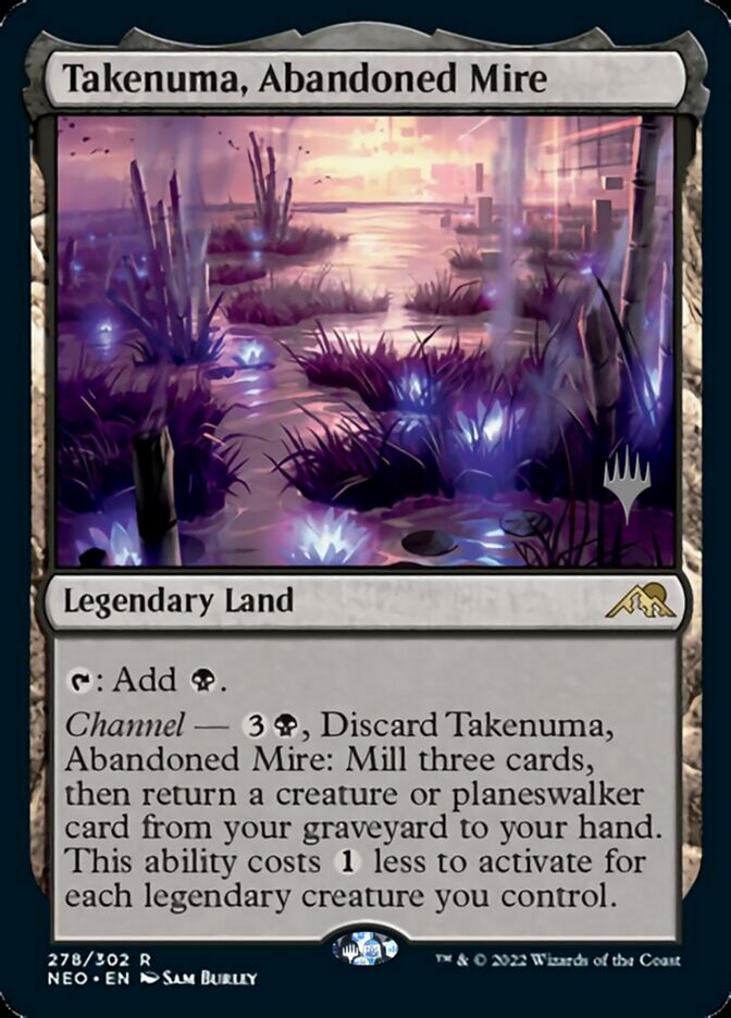 Takenuma, Abandoned Mire (Promo Pack) [Kamigawa: Neon Dynasty Promos] Foil