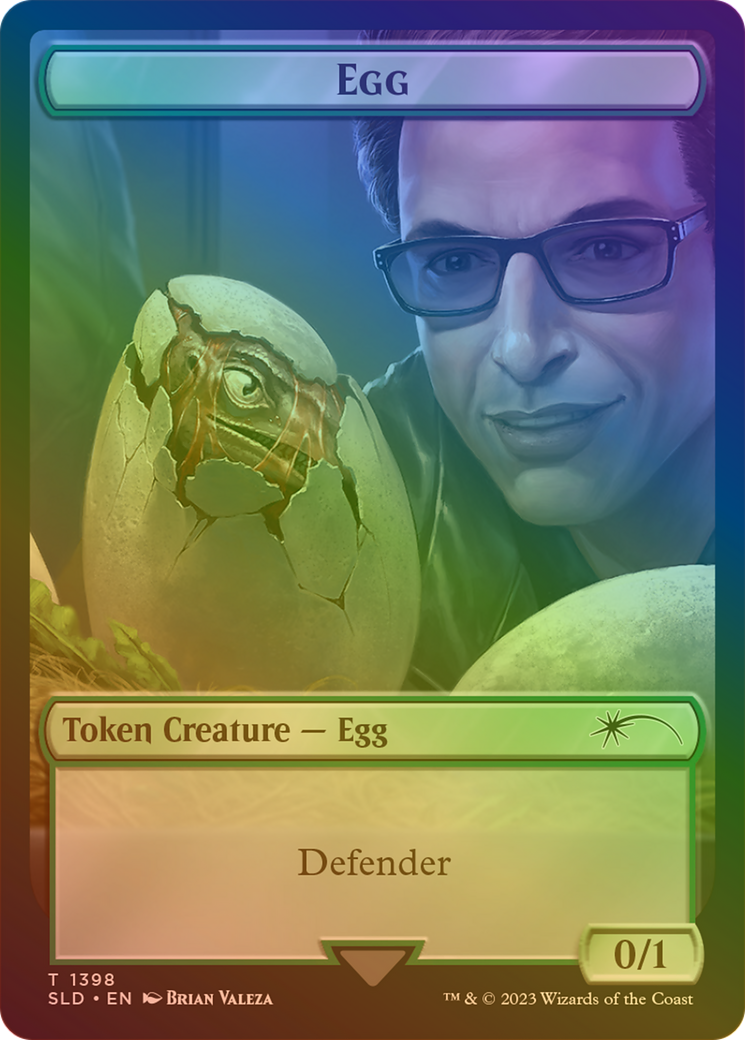 Egg Token (Rainbow Foil)  [Secret Lair Drop] Foil