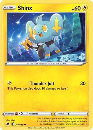 Shinx (040/159) (40) [Sword & Shield: Crown Zenith] Reverse Holofoil