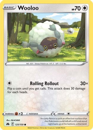 Wooloo (121/159) [Sword & Shield: Crown Zenith] Reverse Holofoil