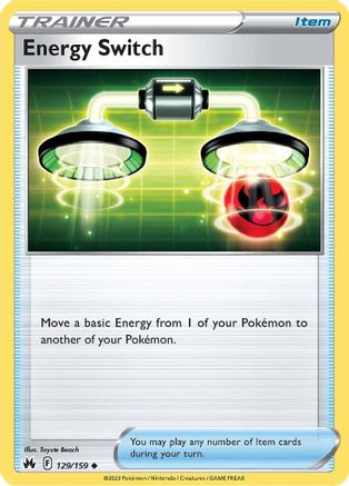 Energy Switch (129/159) [Sword & Shield: Crown Zenith] Reverse Holofoil