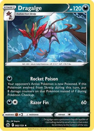 Dragalge (082/159) [Sword & Shield: Crown Zenith] Reverse Holofoil