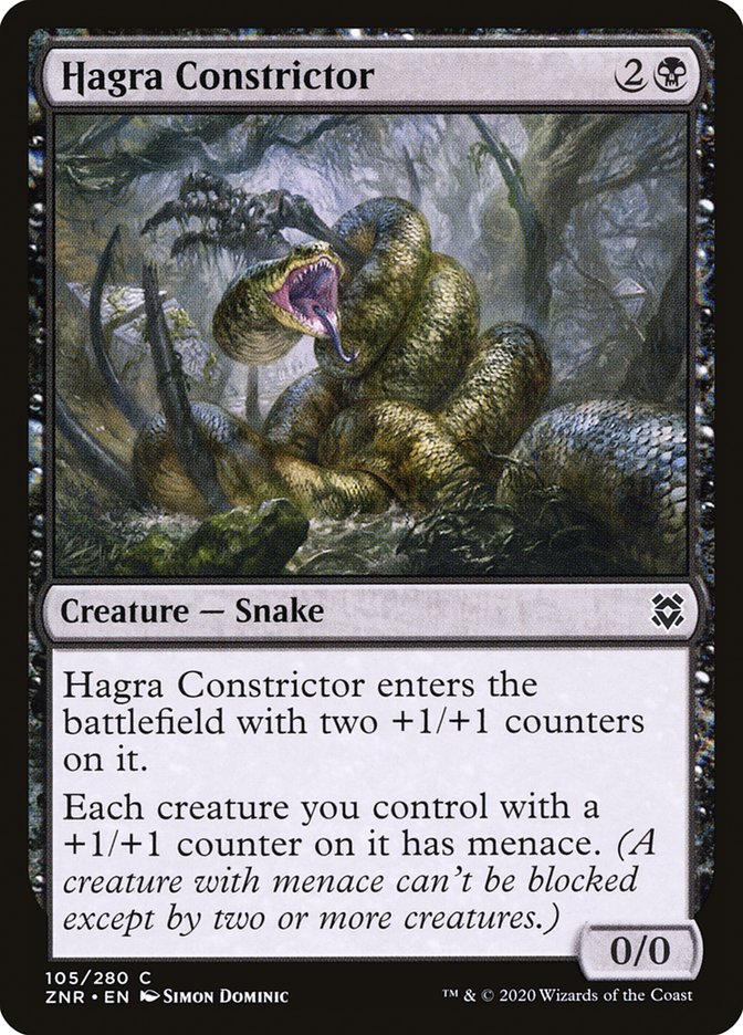 Hagra Constrictor [Zendikar Rising] Foil