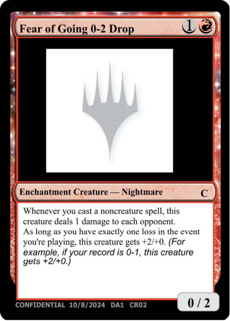 Fear of Going 0-2 Drop  [Unknown Event]: (enchantment)