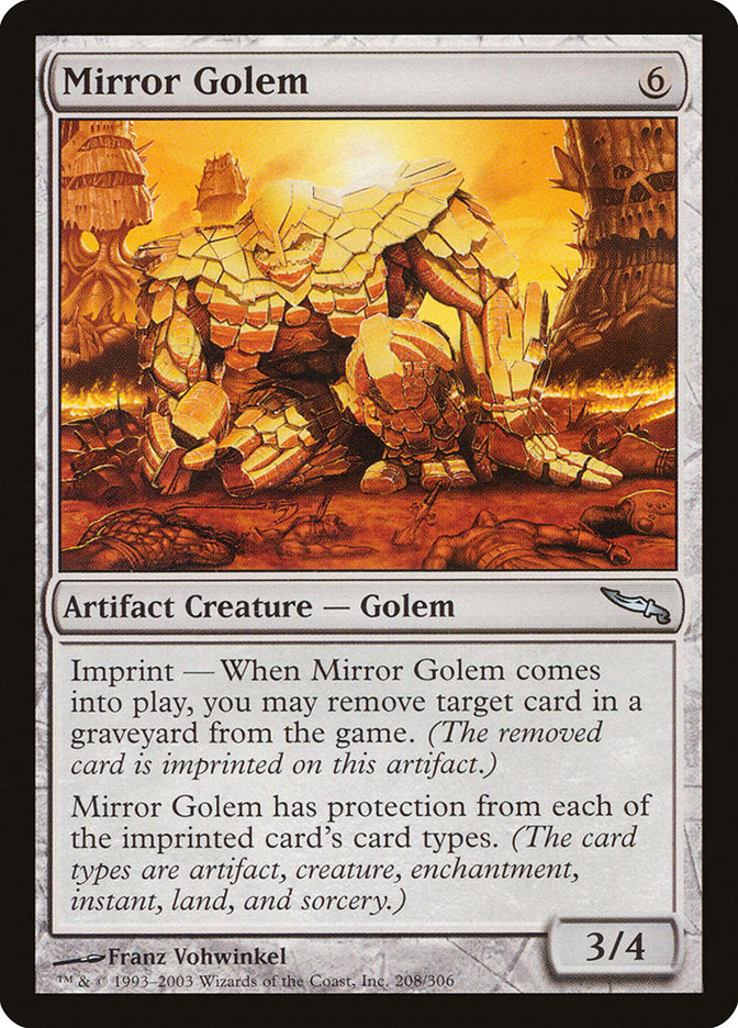 Mirror Golem [Mirrodin] Foil