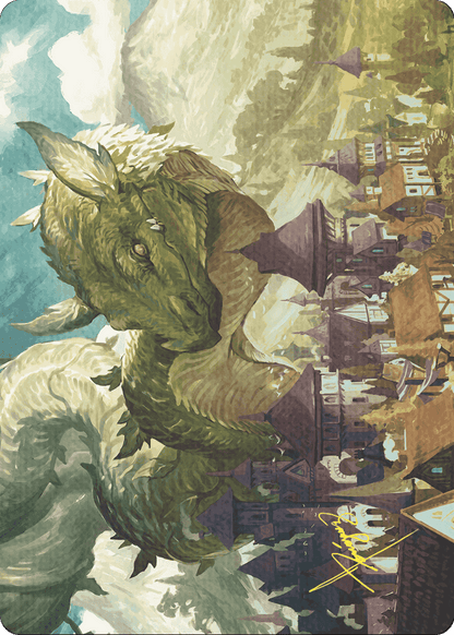 Beanstalk Wurm // Beanstalk Wurm  [Wilds of Eldraine Art Series] (Borderless) Foil