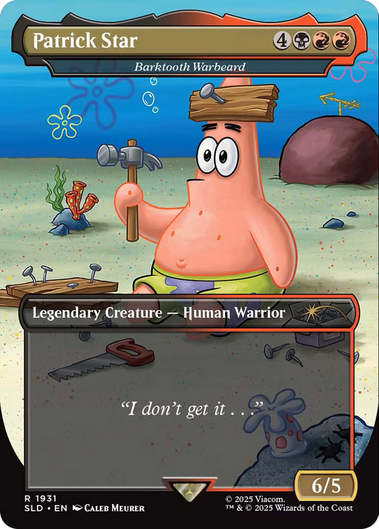 Patrick Star - Barktooth Warbeard [Secret Lair Drop Series] Foil
