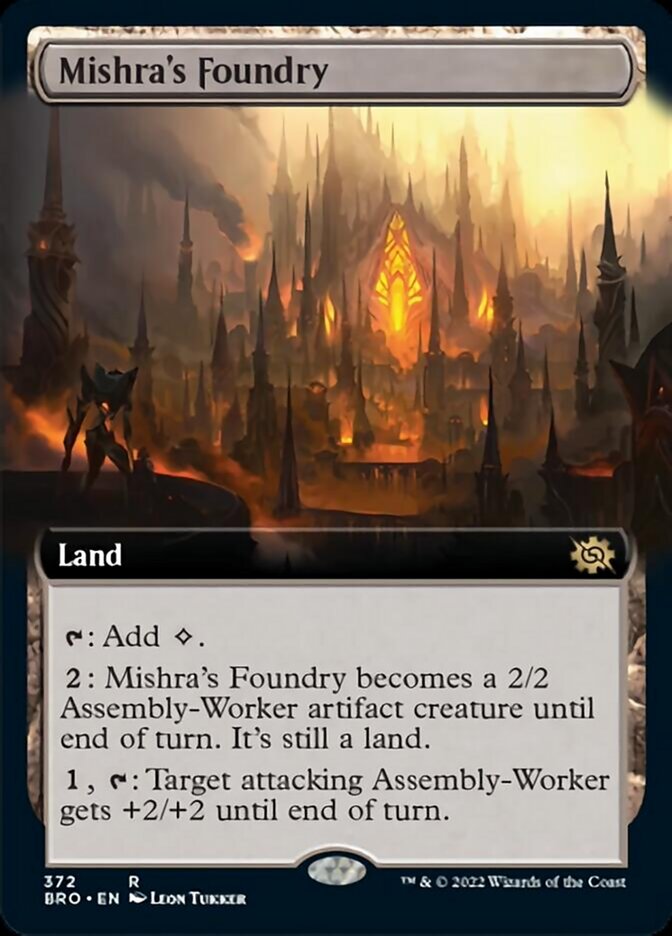 Mishra's Foundry (Extended Art) [The Brothers' War] Foil