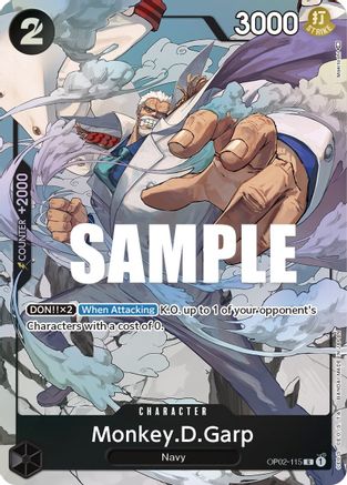 Monkey.D.Garp (115) (Alternate Art) (OP02-115) - [Paramount War] Foil