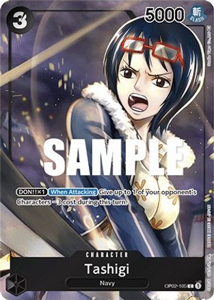 Tashigi (Box Topper) (OP02-105) - [Paramount War] Foil