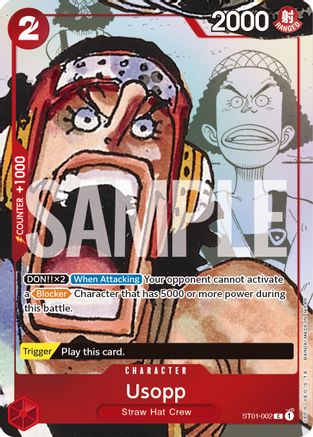 Usopp - ST01-002 (Alternate Art) (ST01-002) - [One Piece Promotion Cards] Foil