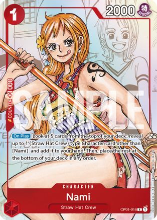 Nami - OP01-016 (Alternate Art) (OP01-016) - [One Piece Promotion Cards] Foil