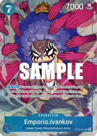 Emporio.Ivankov (051) (Alternate Art) (OP02-051) - [Paramount War] Foil