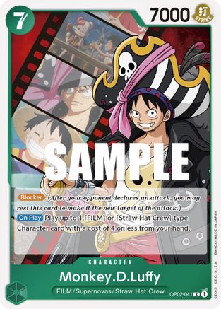 Monkey.D.Luffy (041) (OP02-041) - [Paramount War] Foil