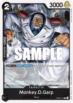 Monkey.D.Garp (115) (OP02-115) - [Paramount War] Foil