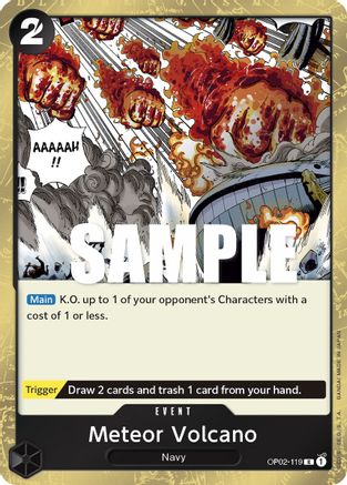 Meteor Volcano (OP02-119) - [Paramount War] Foil
