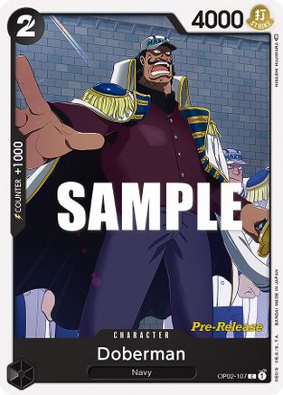 Doberman (OP02-107) - [Paramount War Pre-Release Cards]