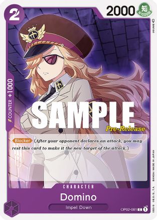 Domino (OP02-081) - [Paramount War Pre-Release Cards]