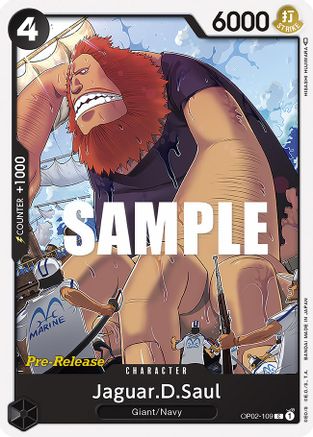 Jaguar.D.Saul (OP02-109) - [Paramount War Pre-Release Cards]