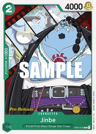 Jinbe (OP02-033) - [Paramount War Pre-Release Cards]