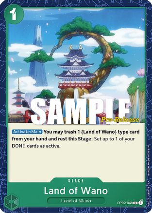 Land of Wano (OP02-048) - [Paramount War Pre-Release Cards]