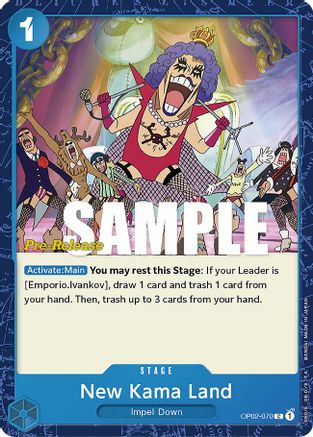 New Kama Land (OP02-070) - [Paramount War Pre-Release Cards]