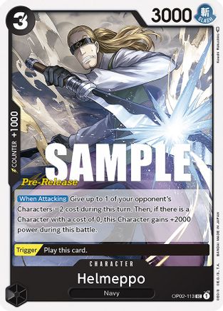 Helmeppo (OP02-113) - [Paramount War Pre-Release Cards]