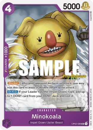 Minokoala (OP02-086) - [Paramount War Pre-Release Cards]