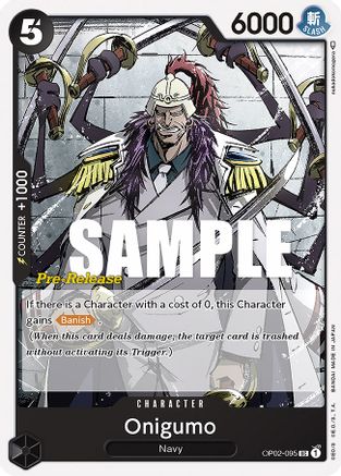 Onigumo (OP02-095) - [Paramount War Pre-Release Cards]