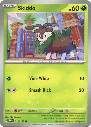 Skiddo (011/198) [Scarlet & Violet: Base Set] Reverse Holofoil