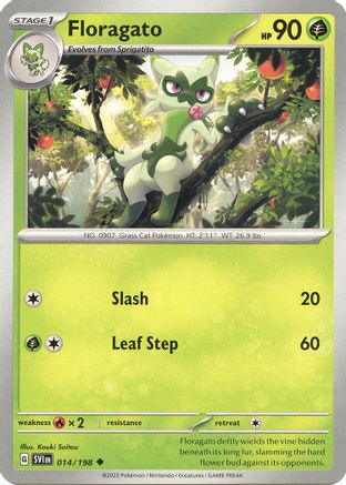 Floragato (014/198) [Scarlet & Violet: Base Set] Reverse Holofoil