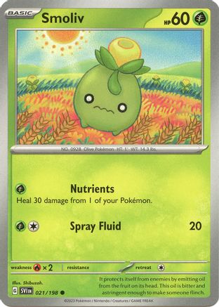 Smoliv (021/198) [Scarlet & Violet: Base Set] Reverse Holofoil