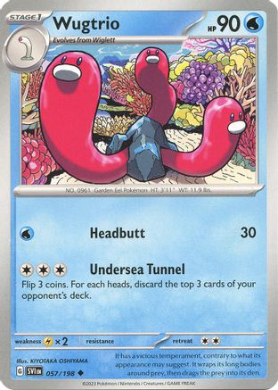 Wugtrio (057/198) [Scarlet & Violet: Base Set] Reverse Holofoil