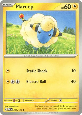 Mareep (066/198) [Scarlet & Violet: Base Set] Reverse Holofoil