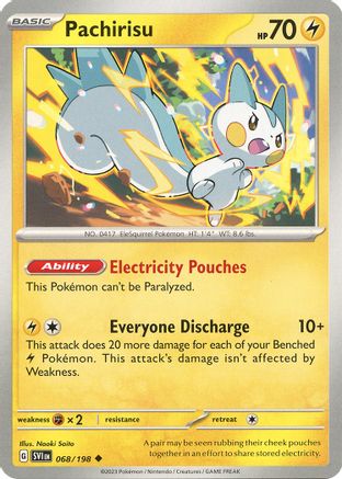 Pachirisu (068/198) [Scarlet & Violet: Base Set] Reverse Holofoil