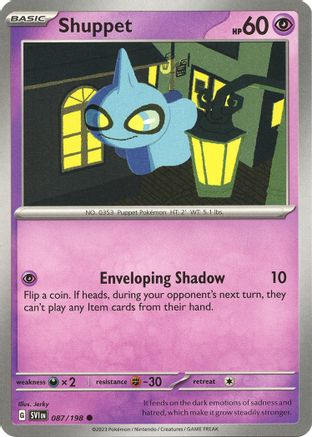 Shuppet (087/198) [Scarlet & Violet: Base Set] Reverse Holofoil