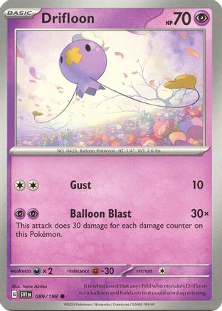 Drifloon (089/198) [Scarlet & Violet: Base Set] Reverse Holofoil