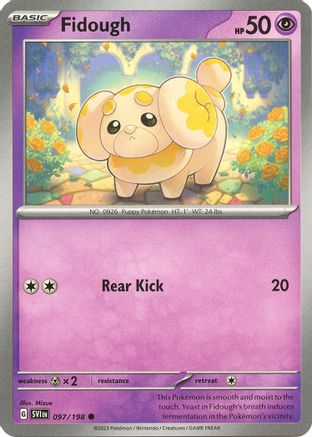Fidough (097/198) [Scarlet & Violet: Base Set] Reverse Holofoil