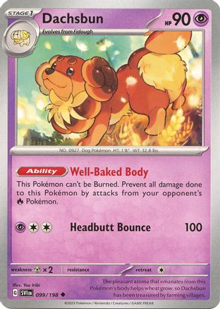 Dachsbun (099/198) [Scarlet & Violet: Base Set] Reverse Holofoil