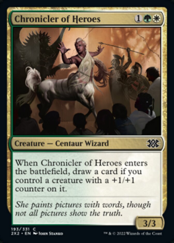 Chronicler of Heroes [Double Masters 2022] Foil