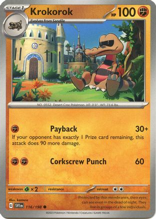 Krokorok (116/198) [Scarlet & Violet: Base Set] Reverse Holofoil