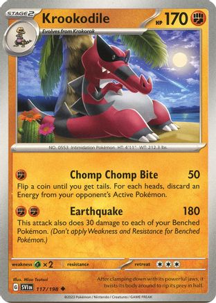 Krookodile (117/198) [Scarlet & Violet: Base Set] Reverse Holofoil