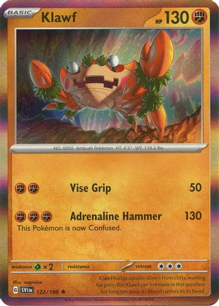 Klawf (122/198) [Scarlet & Violet: Base Set] Reverse Holofoil