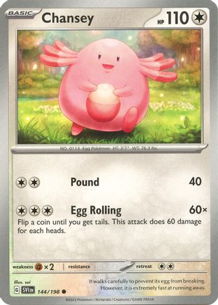 Chansey (144/198) [Scarlet & Violet: Base Set] Reverse Holofoil