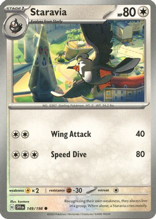Staravia (149/198) [Scarlet & Violet: Base Set] Reverse Holofoil